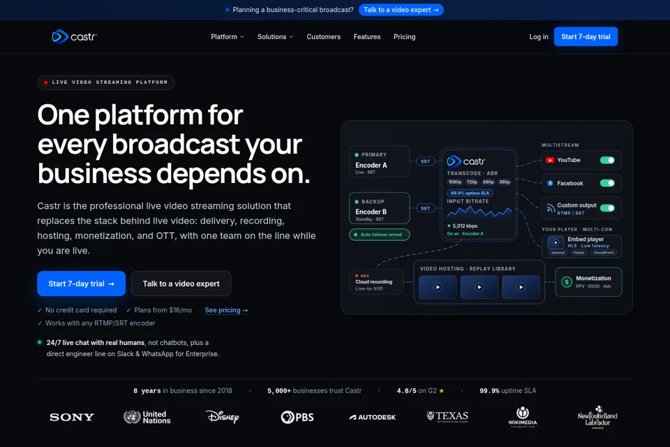 Landing page preview