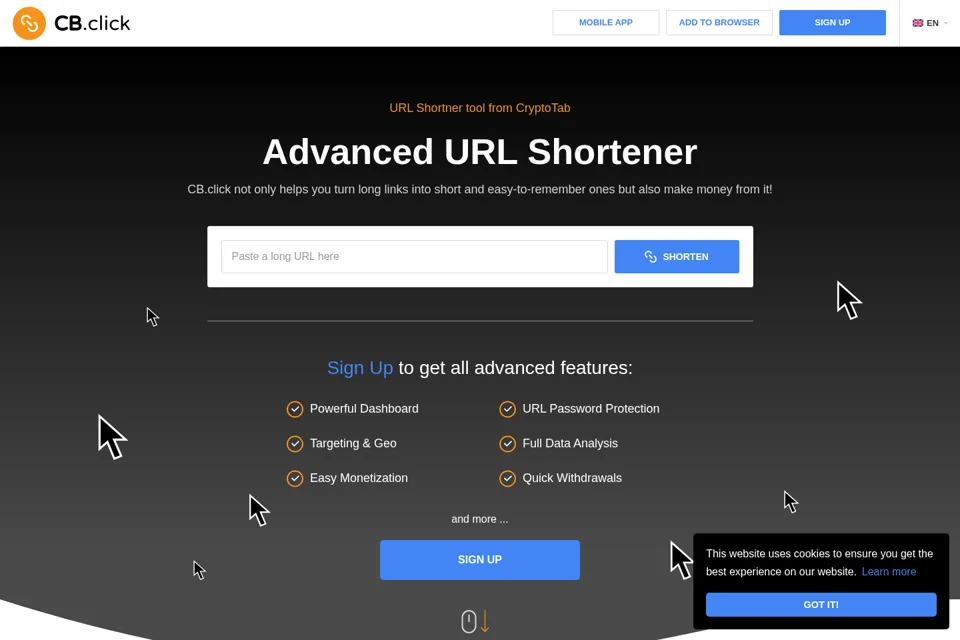 Landing page preview