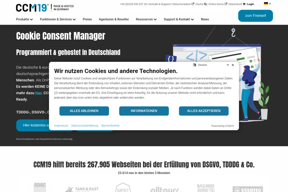 Landing page preview