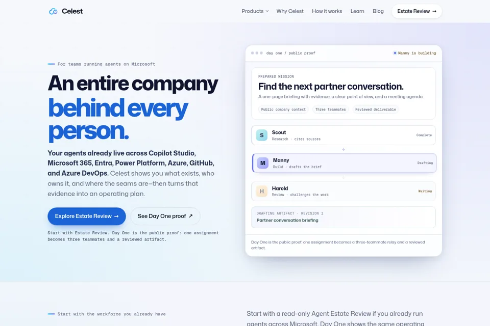 Landing page preview