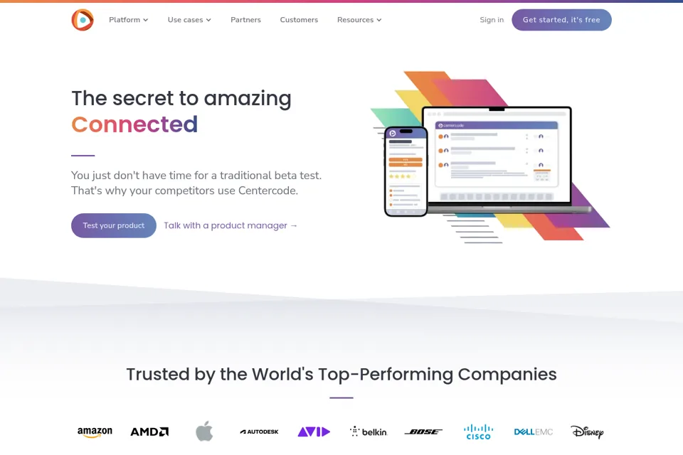 Landing page preview