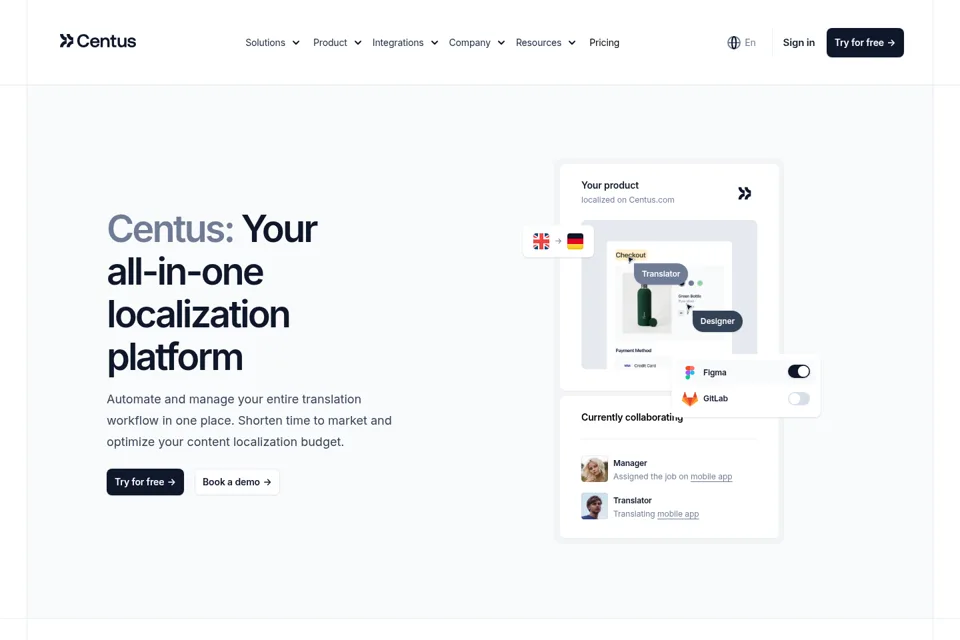 Landing page preview
