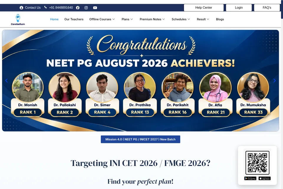 Landing page preview