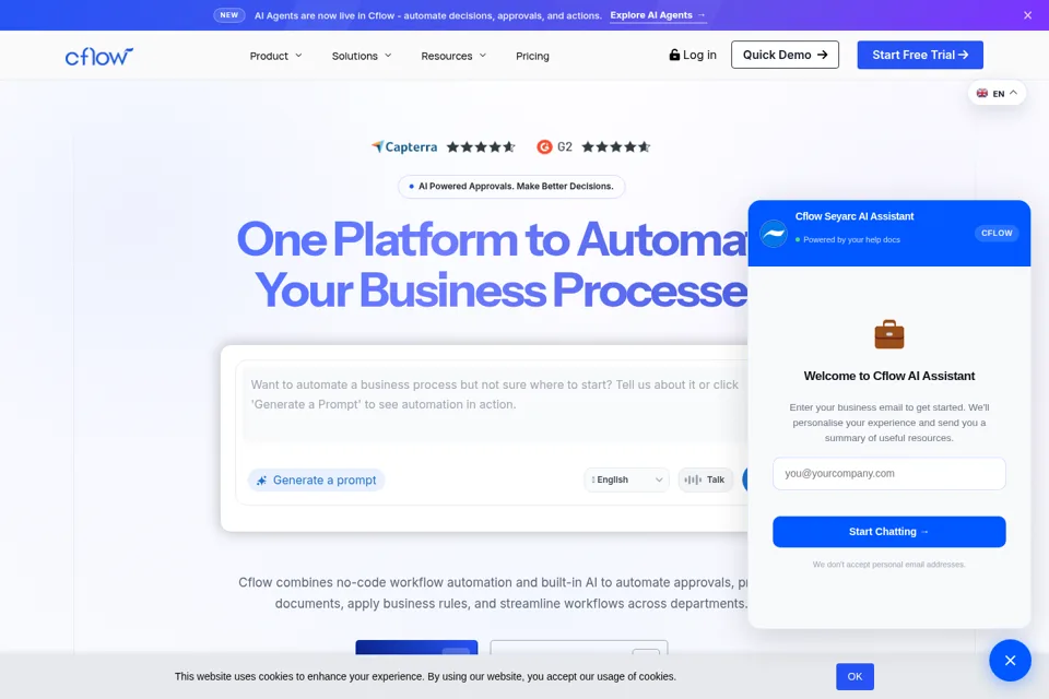 Landing page preview