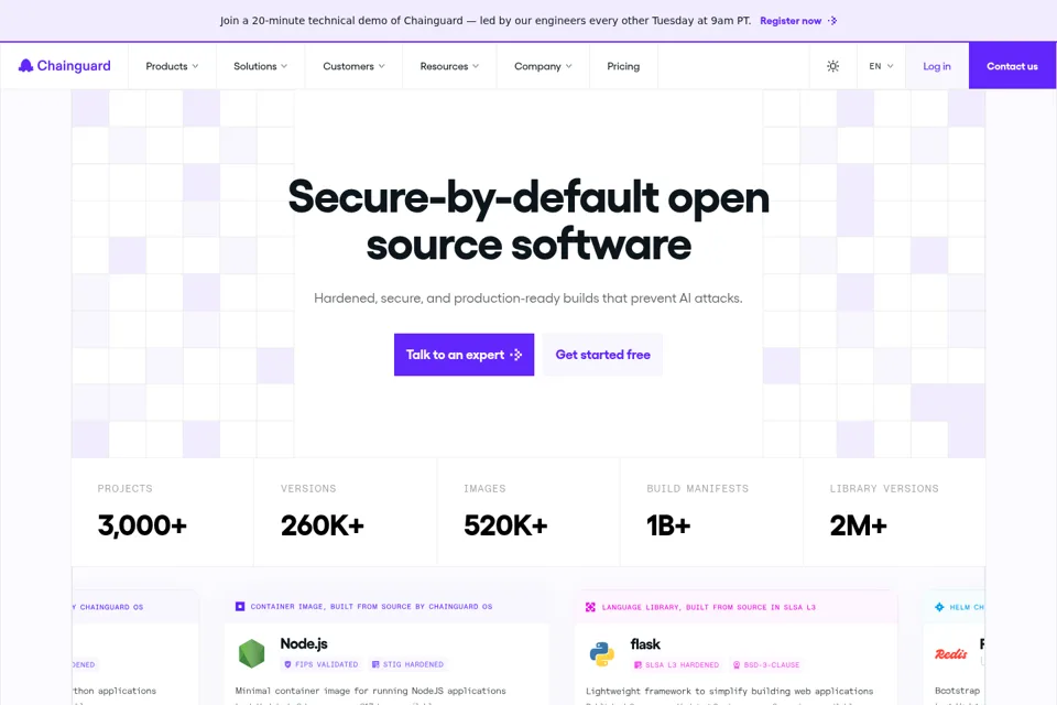 Landing page preview