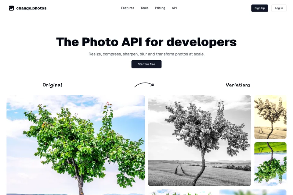 Landing page preview
