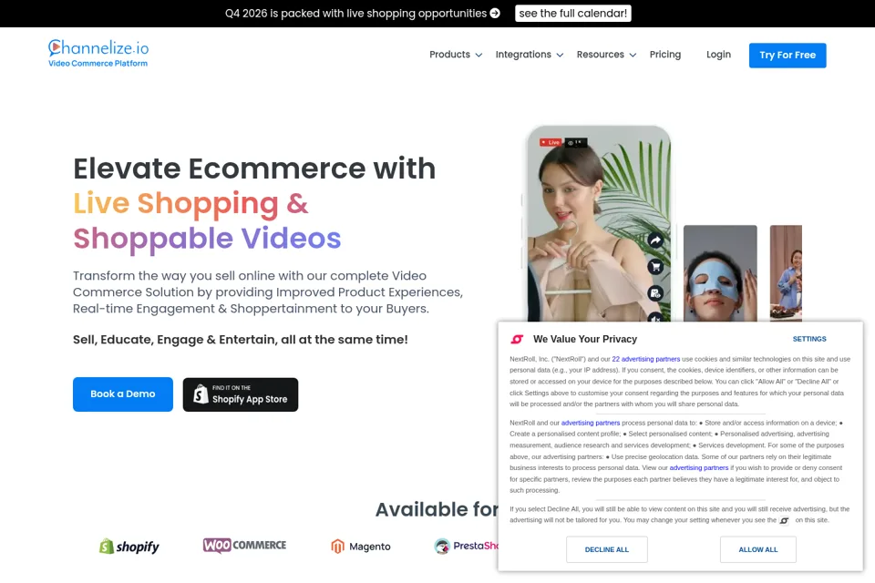 Landing page preview