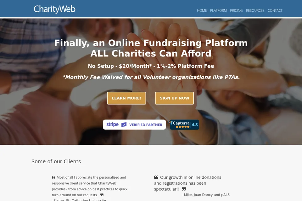 Landing page preview