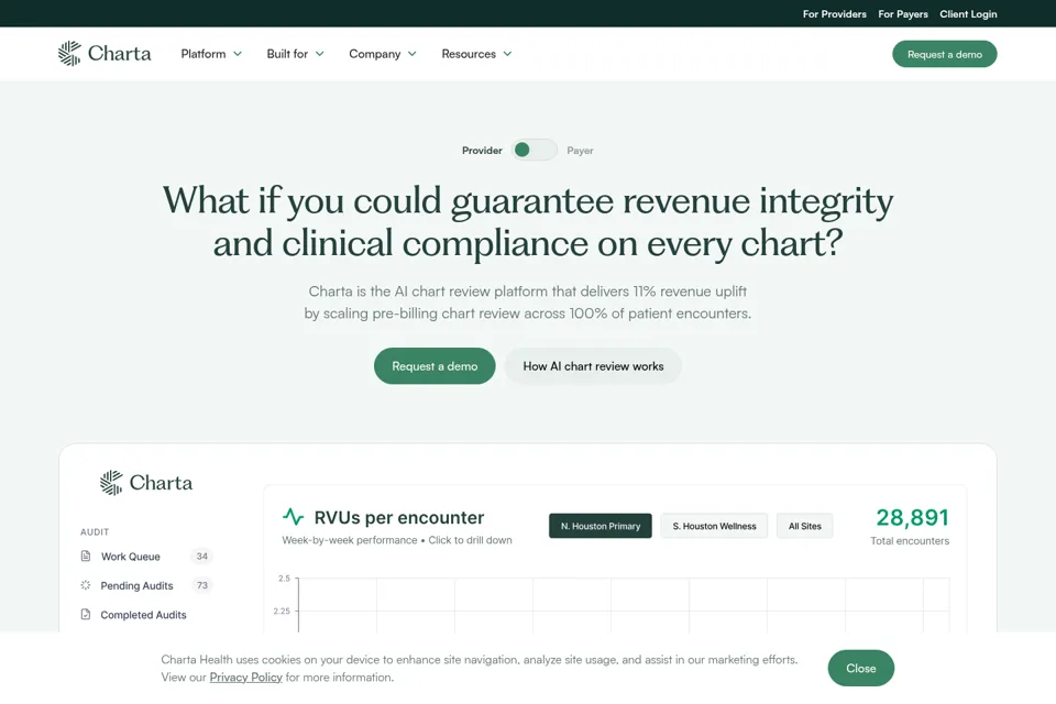 Landing page preview
