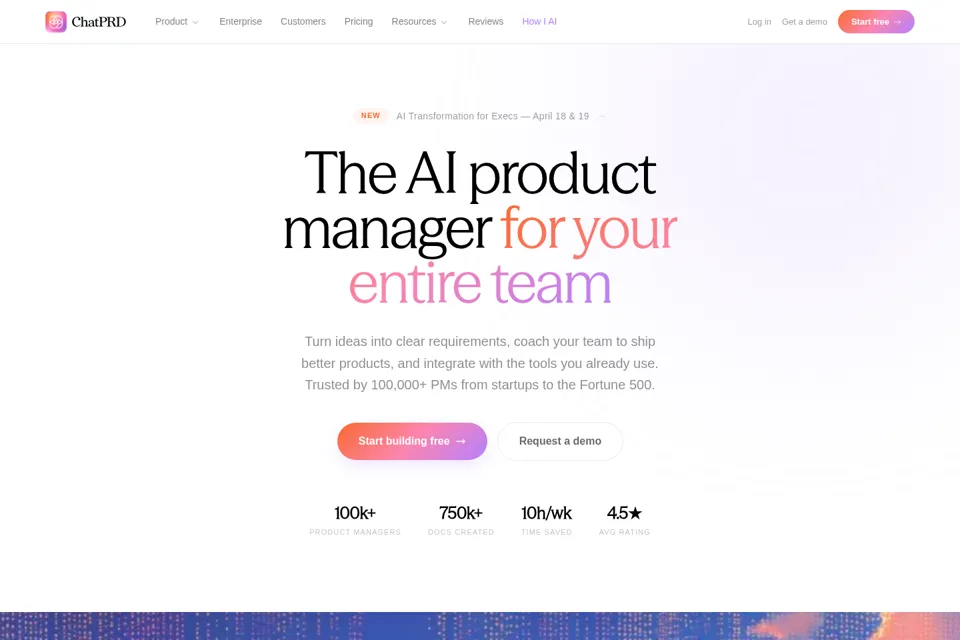 Landing page preview