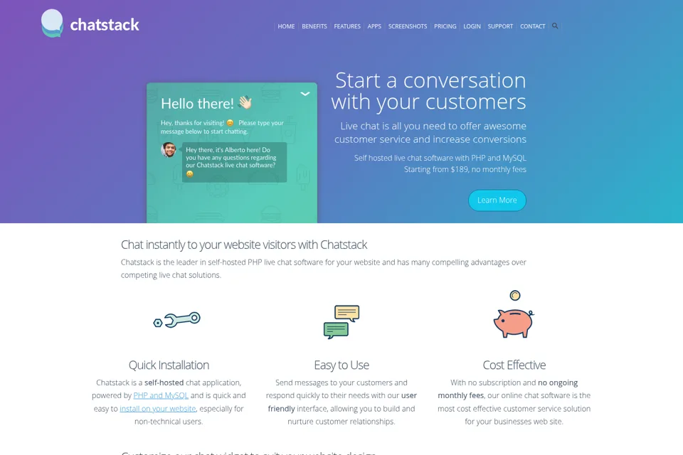 Landing page preview