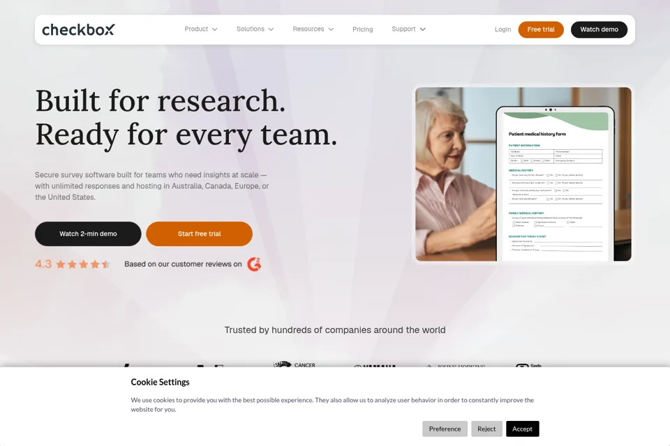 Landing page preview