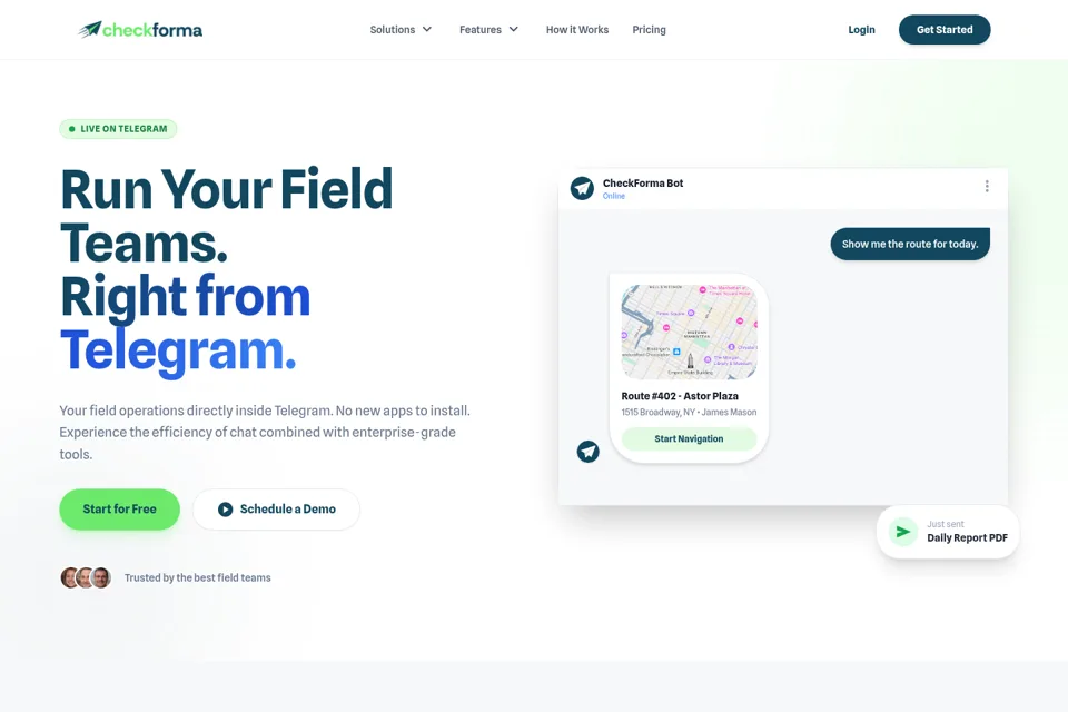 Landing page preview