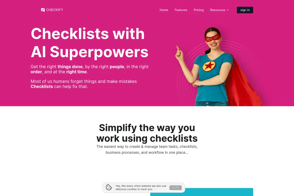 Landing page preview