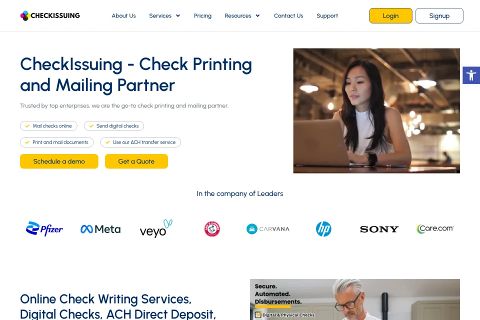 Landing page preview