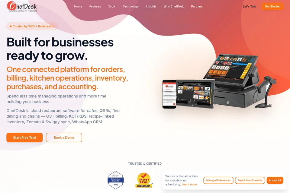 Landing page preview