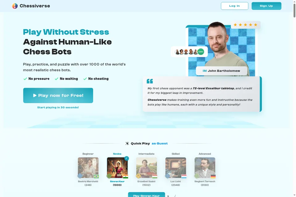 Landing page preview