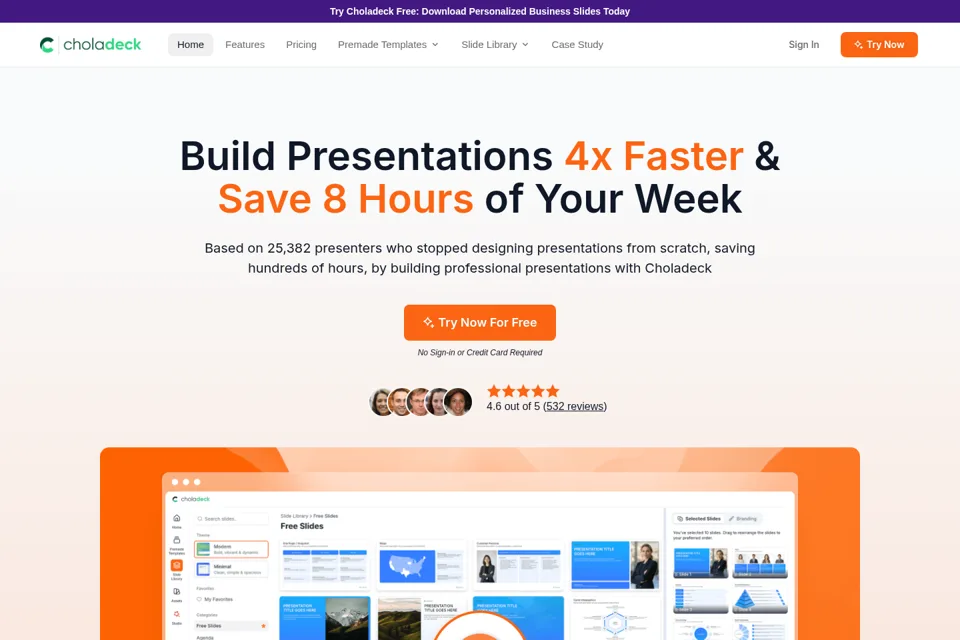Landing page preview