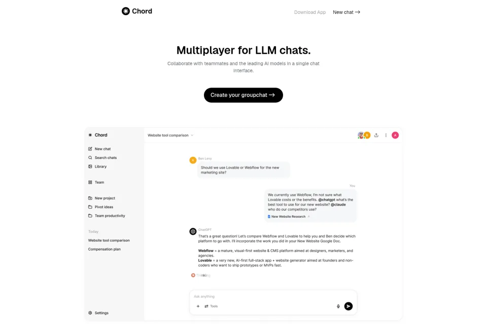 Landing page preview