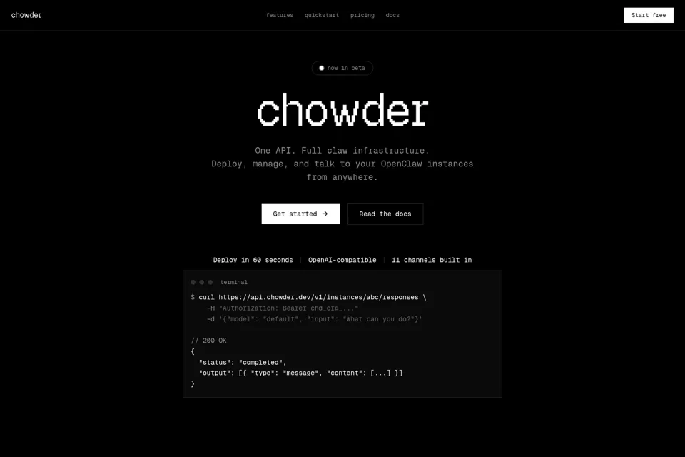 Landing page preview
