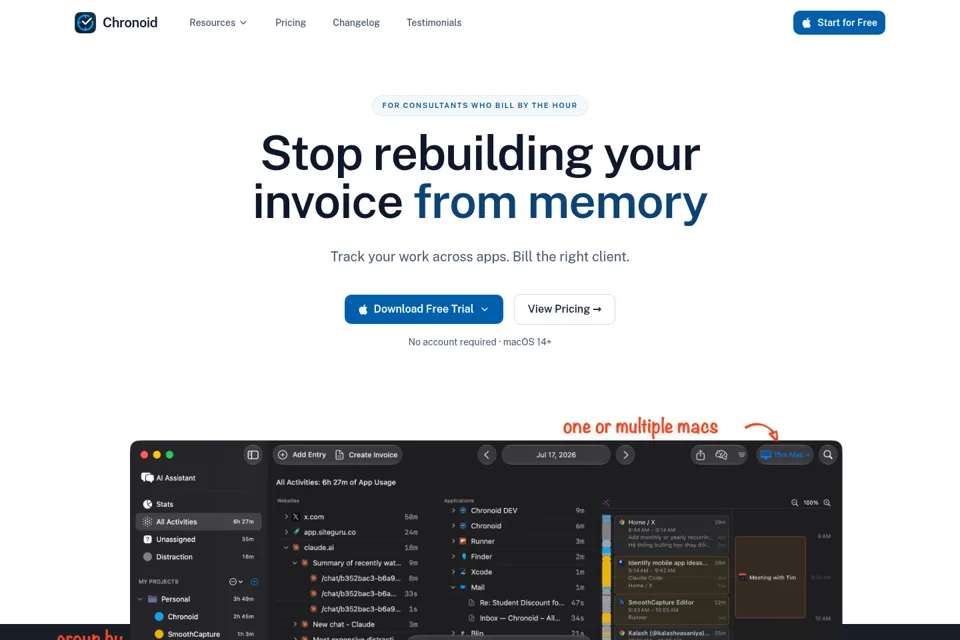 Landing page preview