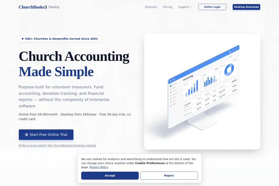 Landing page preview