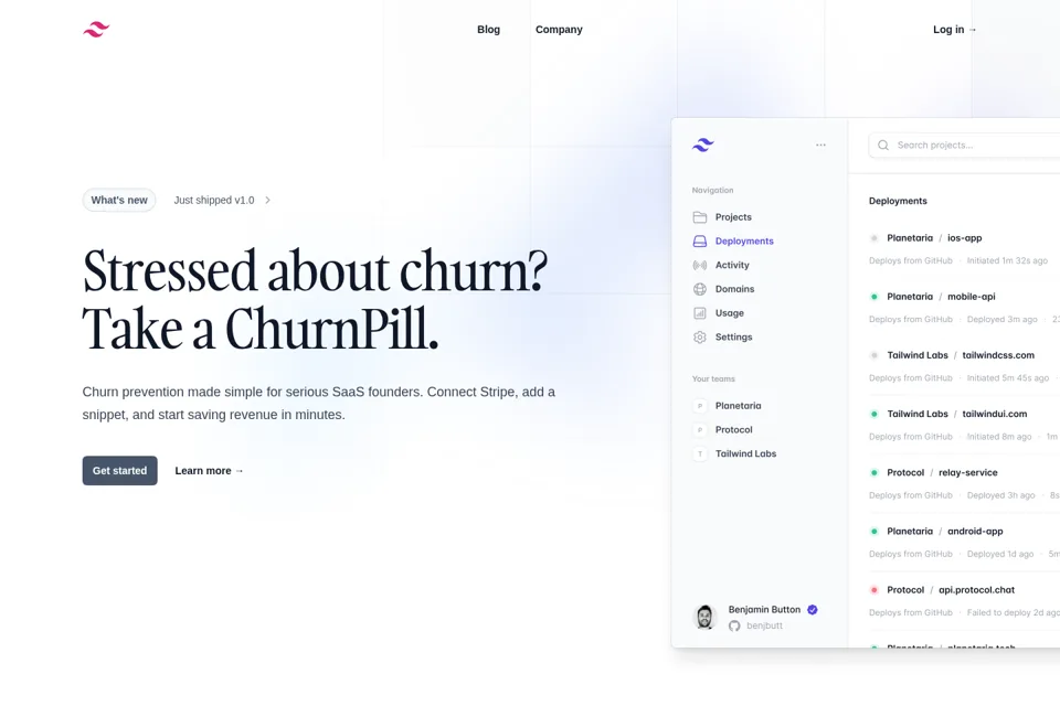 Landing page preview