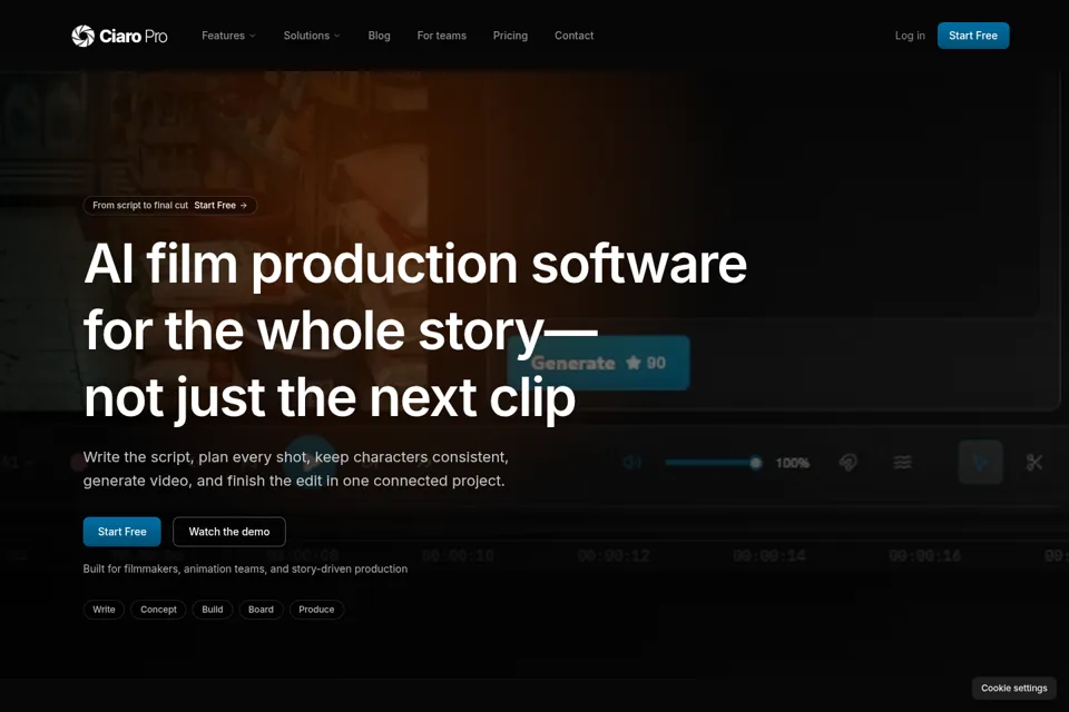 Landing page preview