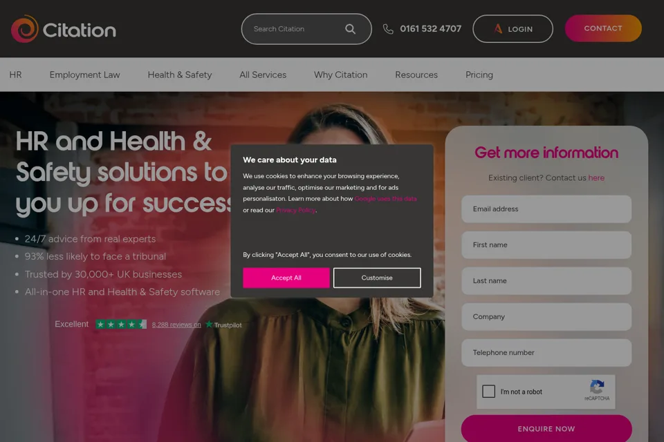 Landing page preview