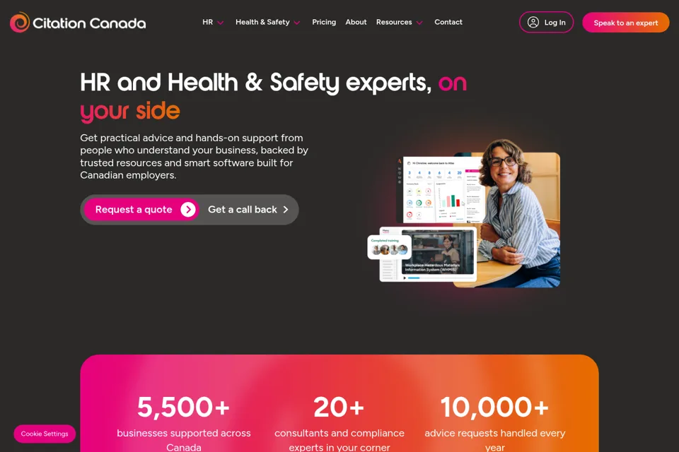 Landing page preview