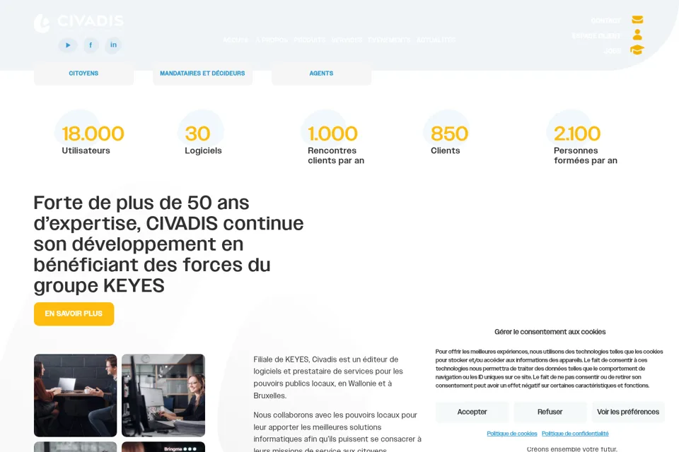 Landing page preview
