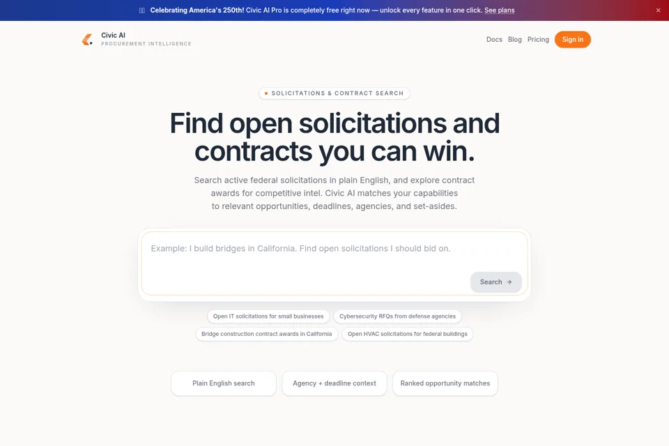 Landing page preview