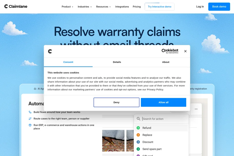 Landing page preview