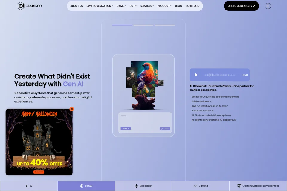 Landing page preview