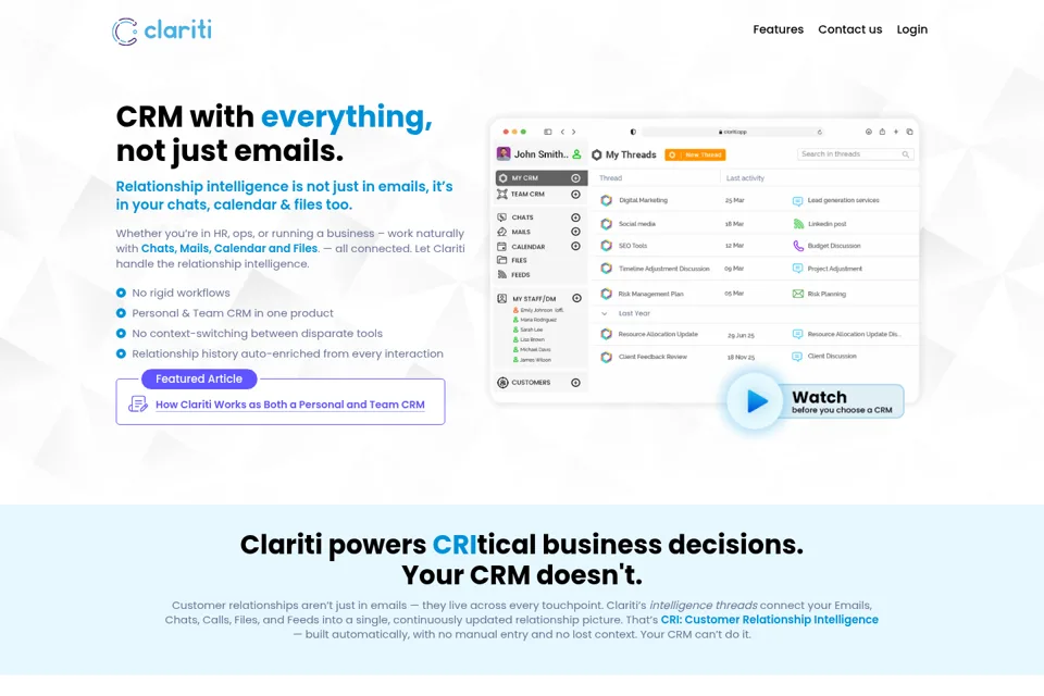 Landing page preview