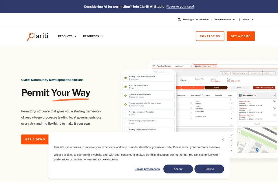 Landing page preview