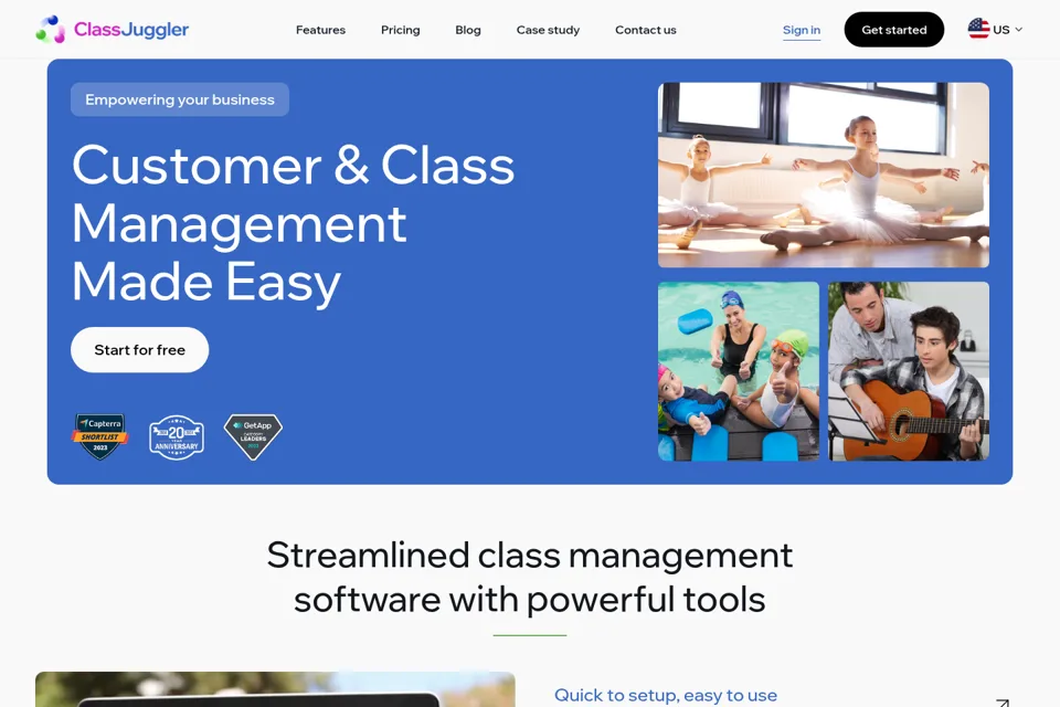 Landing page preview