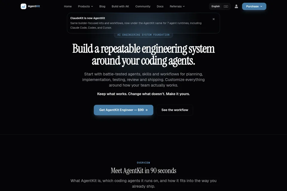 Landing page preview