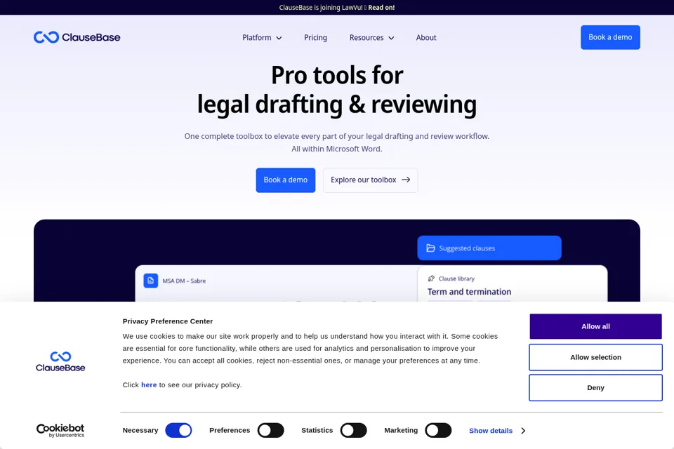 Landing page preview