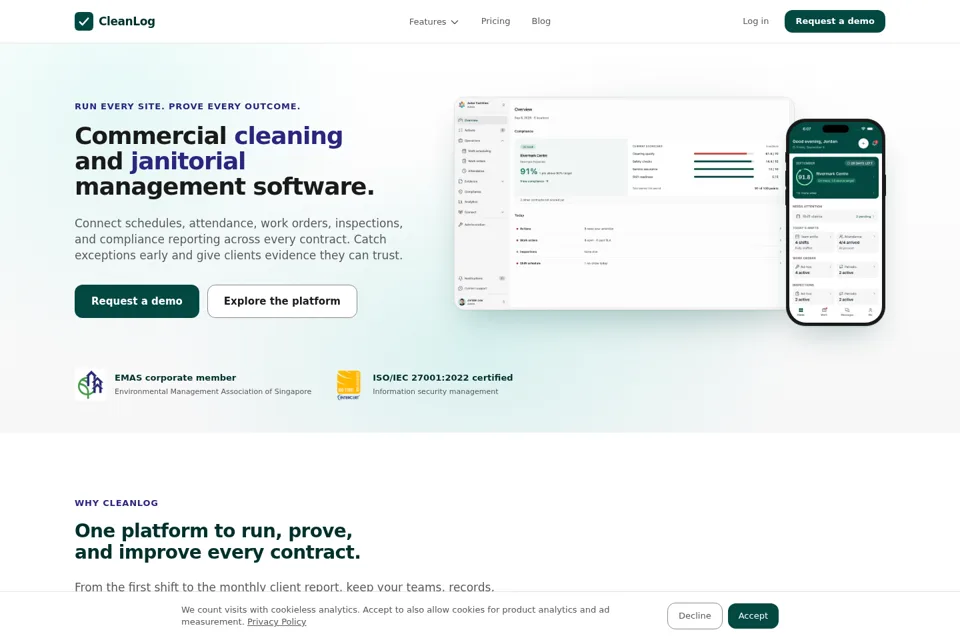Landing page preview