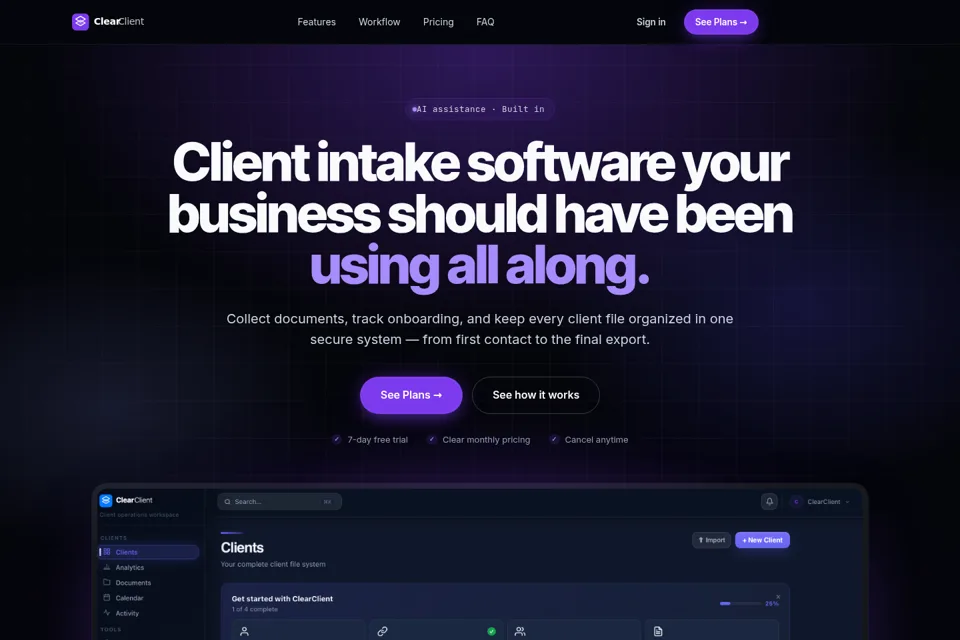 Landing page preview