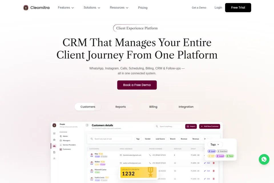 Landing page preview