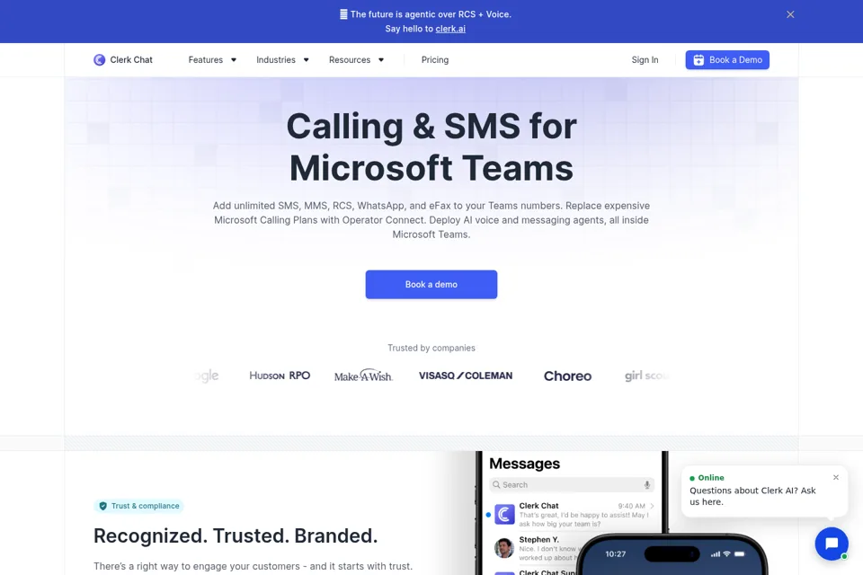 Landing page preview