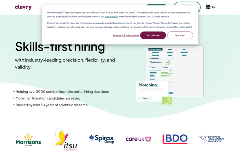 Landing page preview