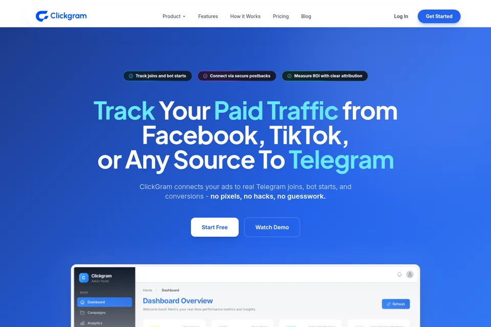 Landing page preview