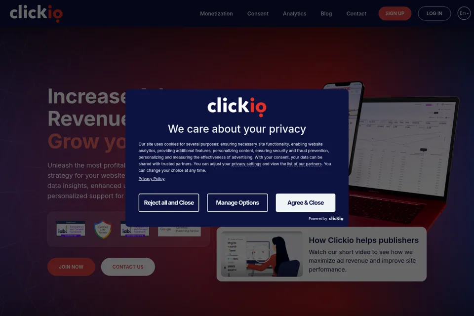 Landing page preview