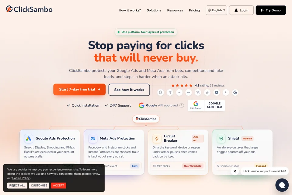 Landing page preview