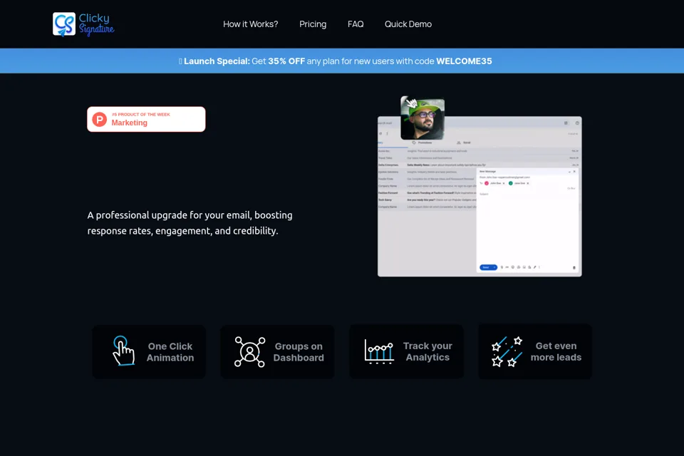 Landing page preview