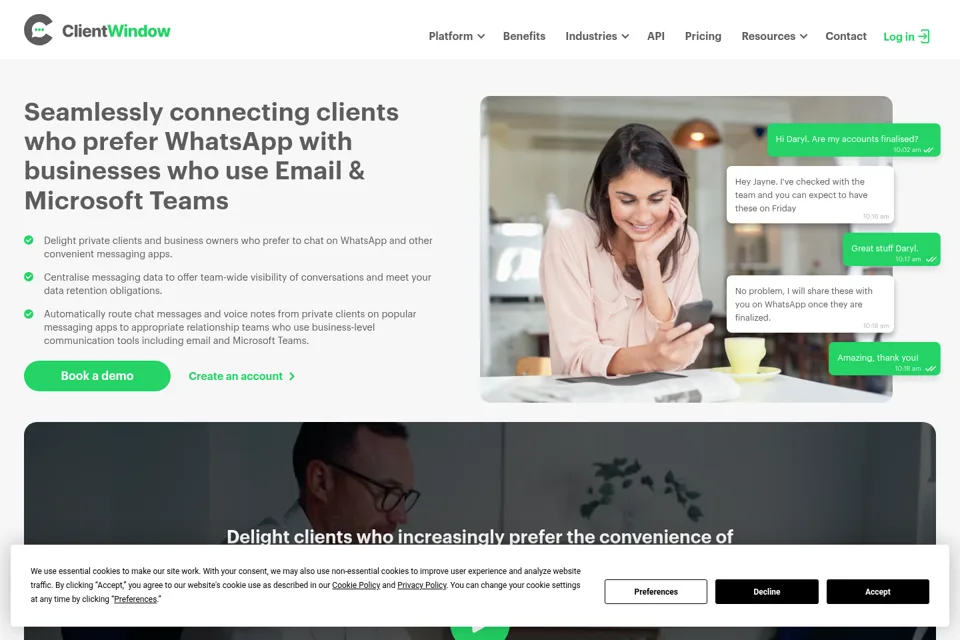 Landing page preview