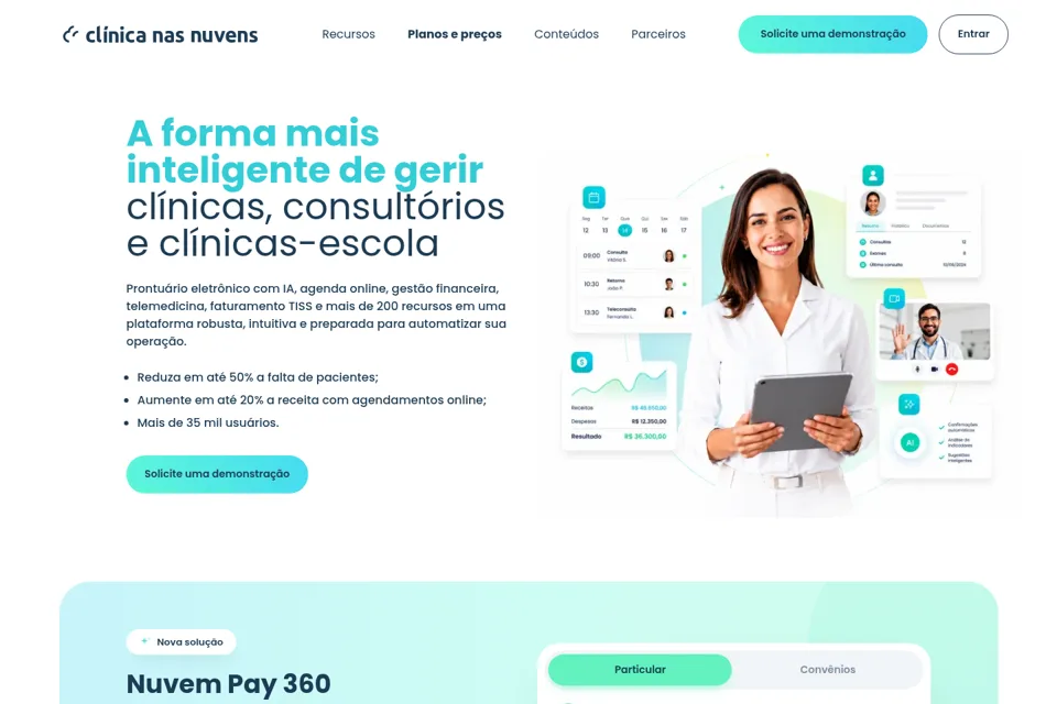 Landing page preview